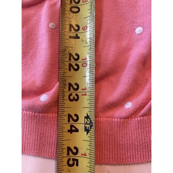 Talbots Plus Dog Frenchie Print Sweater Sz 1X Embroidered Polka Dots - Picture 8 of 8